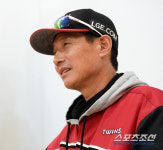 [포토] 염경엽 감독 '미소'