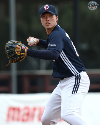 '롯데 이적생' 두산 추재현, 스프링캠프 깜짝 MVP! 청백전 5할 불방망이 → 이승엽 감독 