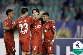 [K리그2 종합리뷰] '정재민 극장 결승골'→'2위 도약 성공' 이랜드, 성남전 2-1 승리...'선두' 인천은 김포전 3-0 승리+5연승 질주