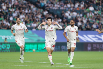 [전주 리뷰]'0:2→3:2' 이것이 선두의 저력! 전북, 수원FC에 극장승! '15G 연속 무패'