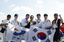 韓 카누 대형 사고, 아시안게임 또 금메달 추가...'한국 대회 첫 2관왕 탄생'조광희·김효빈 카약 2인승 500m 金