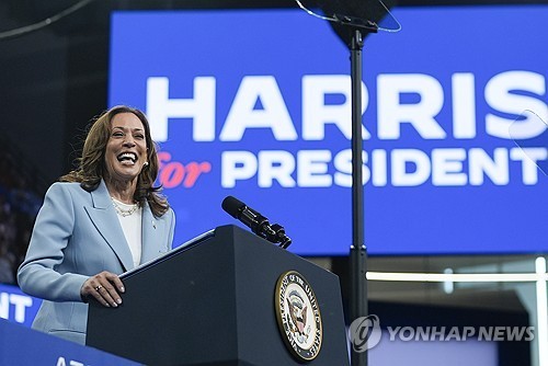 해리스 부통령, 미국 대선 경합주 5개에서 트럼프 전 대통령 앞선다