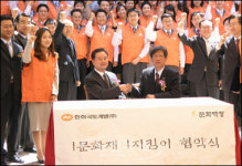 문화재청, 한화국토개발 1문화재 1지킴이협약 맺어