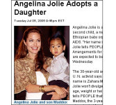 안젤리나 졸리, 에티오피아 고아 입양