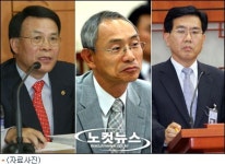 추 건교·이백만 수석·정문수 보좌관 사의