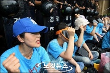전국 60개 매장에서 진행된 이랜드 불매운동