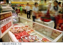 갈비뼈 우린 몰라 대형마트 전단 뿌려가며 美쇠고기 판촉