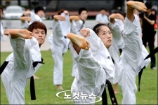 아름다운 태권도 발차기