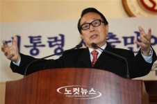 기존 정당 체제 혁파 주장하는 박찬종
