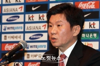 기자회견 갖는 정몽규 신임 축구협회장