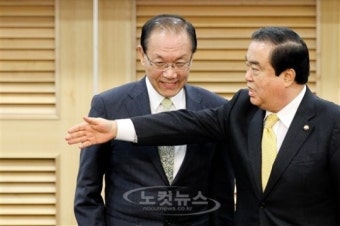 황우여 대표와 문희상 비대위원장