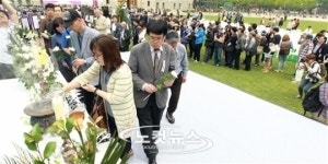 5.18희생자에 분향,헌화하는 시민들