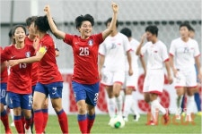 축구 남북 대결, 여자 대표팀 김수연 선제골