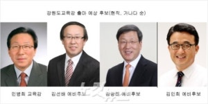 강원도교육감 선거전 본격화