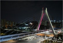 대구도시철도3호선, 금호강·신천 모노레일길 야간 조명