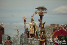 진정한 잉카인들의 축제 페루의 태양제