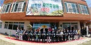 포항 비학산 자연휴양림 개장