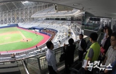 스카이박스에서 바라본 고척스카이돔
