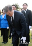백범 김구 선생 묘역 참배하는 문재인 대표