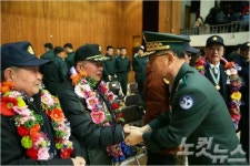 육군 39사, 진주 금산초 6․25 참전용사 모교명패 증정