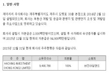 제주 오라관광사업 자기자본 너무 낮다지적