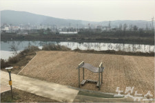 용인시 경안천 산책로에 다목적 광장 조성