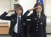 다이아·샤넌, 근로자의 날 맞아 경찰서 방문