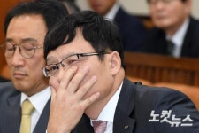 의원 질의 듣는 김상준 한국투자공사 사장 직무대리
