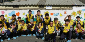 부산-김해경전철 벽화그리기 행복 나눔 봉사활동