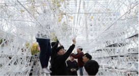 창원도시재생센터-지역대학, 버스정류장 파빌리온 설치