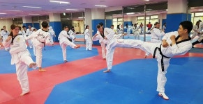 호남대, 외국인 관광객 태권도 체험 실시