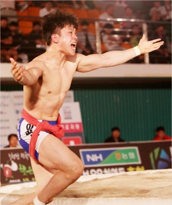 '씨름의 날' 이광석, 2년 만에 태백장사 타이틀