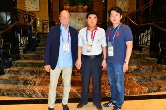 세계야구소프트볼연맹(WBSC) 회장, 북한 야구 발전을 위해 평양 방문