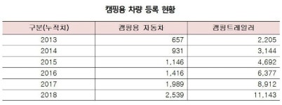 주차구역보다 큰 캠핑카도 승합차…규정 못 따라가
