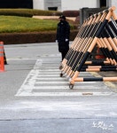 화재진압 흔적 남아있는 대법원 정문 앞