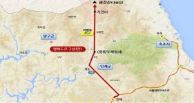 금강산 가는 지름길, 인제~내금강 신설도로案 관심