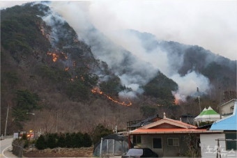 강원도 인제 산불도 아직 확산중