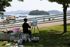 여수미협 전국 유일 바다 사생대전 성료