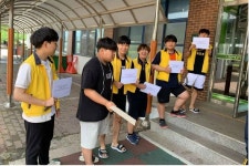 파업을 지지합니다 광주전자공고 학생회, 비정규직 노조 파업 지지