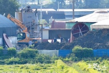 파주 양돈농장에 설치되는 매몰탱크