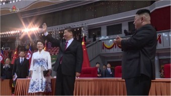 김정은, 시진핑에 국경절 축전 