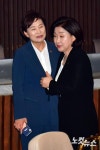 국회 본회의에서 만난 심상정-김현미