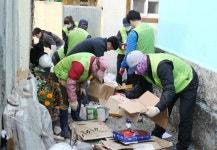 동신대 직원사회봉사단 홀몸노인 위한 봉사활동 실시