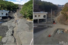 추가 붕괴 두렵다 부산 구평동 산사태, 그 후 3개월