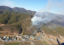 경남 산불헬기 신속 투입…진주 산불 확대 차단