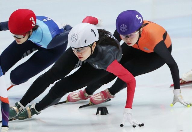 전국동계체육대회, 심석희-황대헌 선수가 여자 500m-남자 1,500m 우승 석권