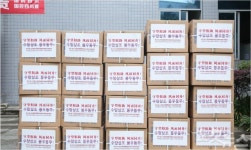 전남도 교류 중국 지방정부, 전남도에 방역물품 지원