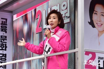 동작을 나경원 후보 거리유세