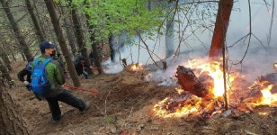 경북 안동 산불 사흘째 번져…진화율 95%