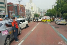부산서 달리던 차량 중앙선 넘어 쾅…3명 경상